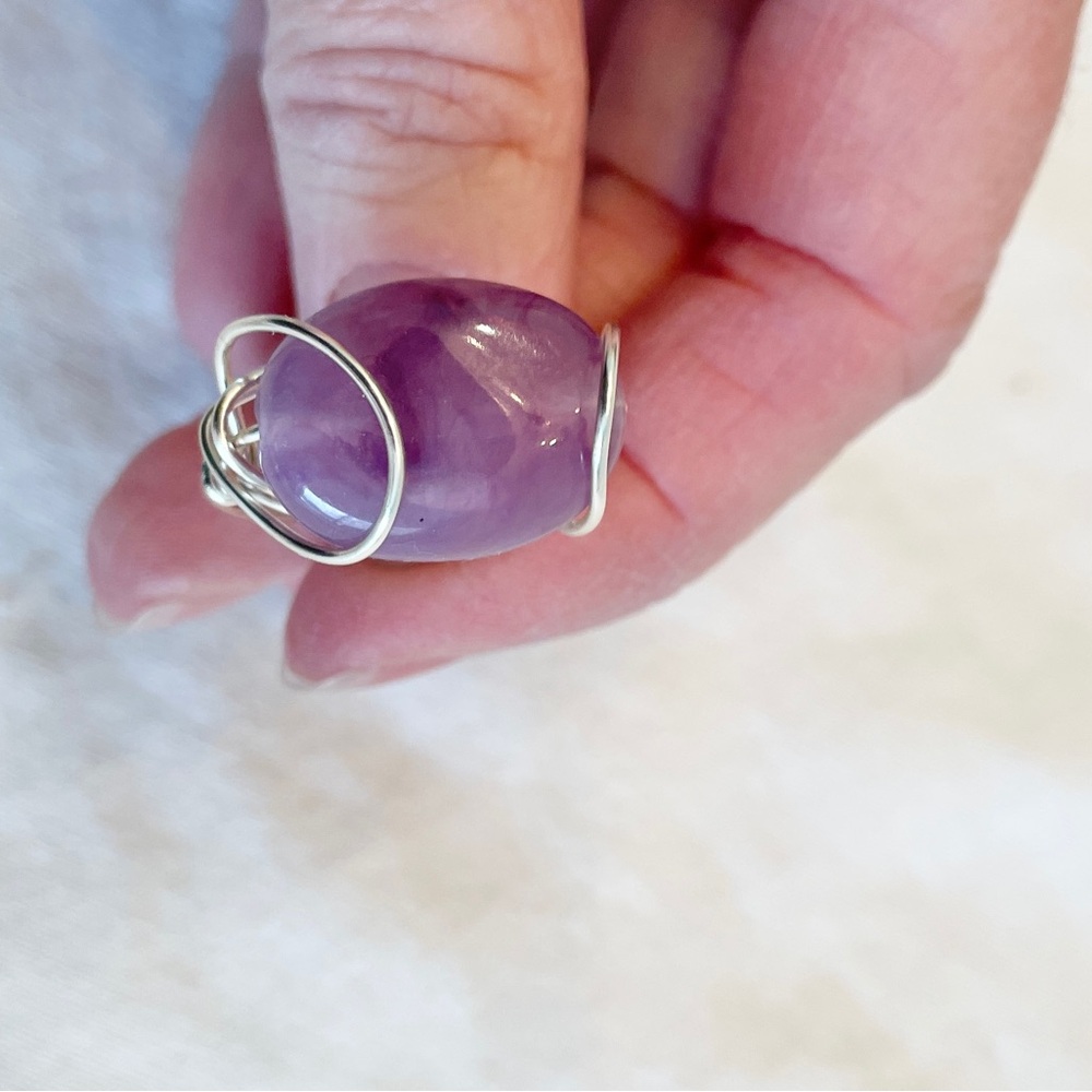 ** 3 For 20$ -- Silver Ring With Purple Stone
